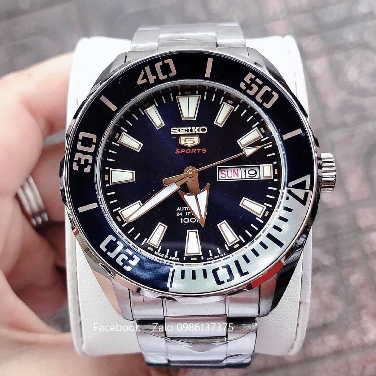 Đồng Hồ Seiko Nam 5 Sports Automatic Blue 45mm – Shop Đồng Hồ Cao Cấp