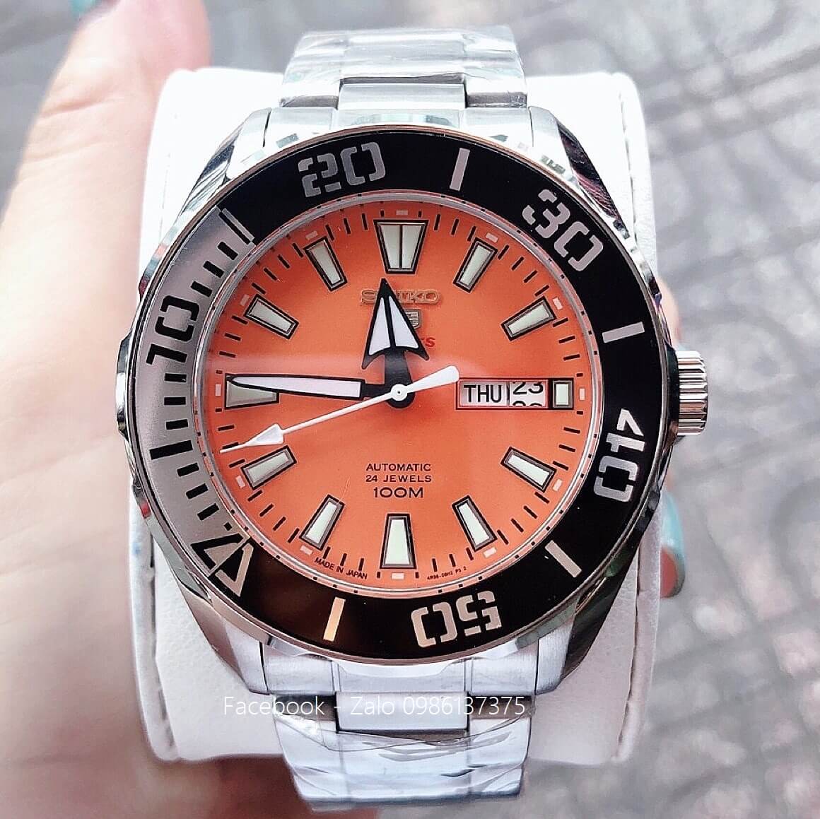 Đồng Hồ Seiko Nam 5 Sports Automatic Orange 45mm