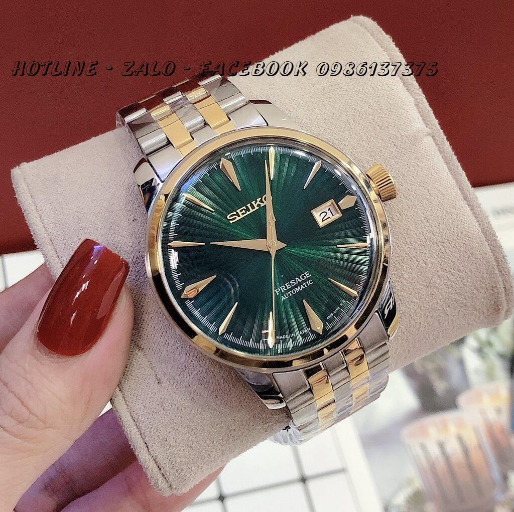 Đồng Hồ Seiko Nam Automatic Dây Demi Mặt Xanh 40mm – Shop Đồng Hồ Cao Cấp