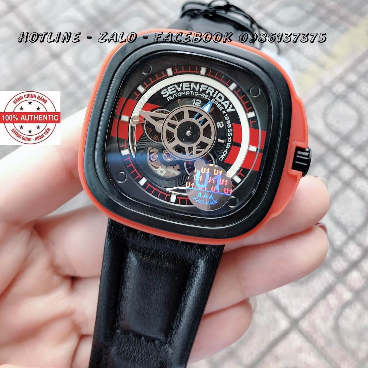 Đồng Hồ Sevenfriday Nam Automatic Tự Động Dây Da