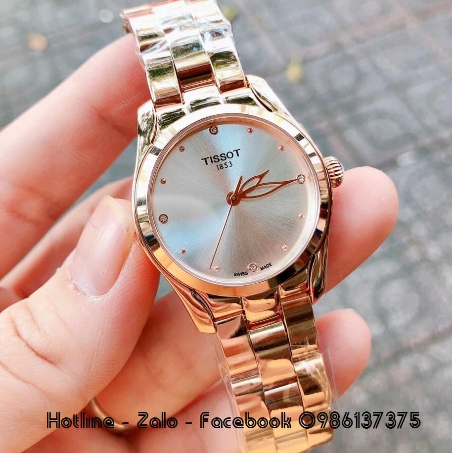 Đồng Hồ Tissot Nữ Vàng Hồng Mặt 32mm