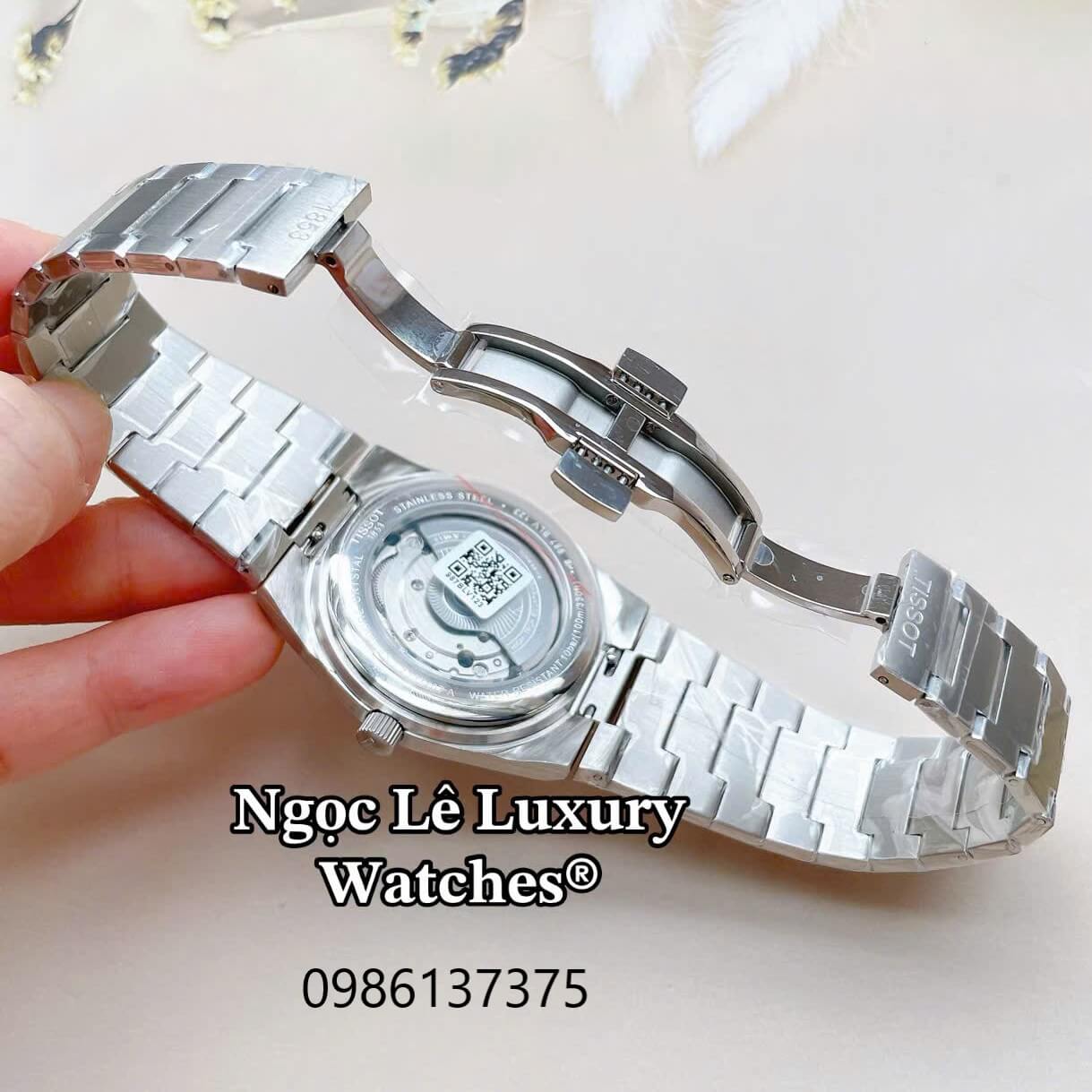 Đồng Hồ Tissot PRX Powermatic 80 Automatic - Dây Kim Loại Bạc Mặt Xanh Ombre - Size 40mm