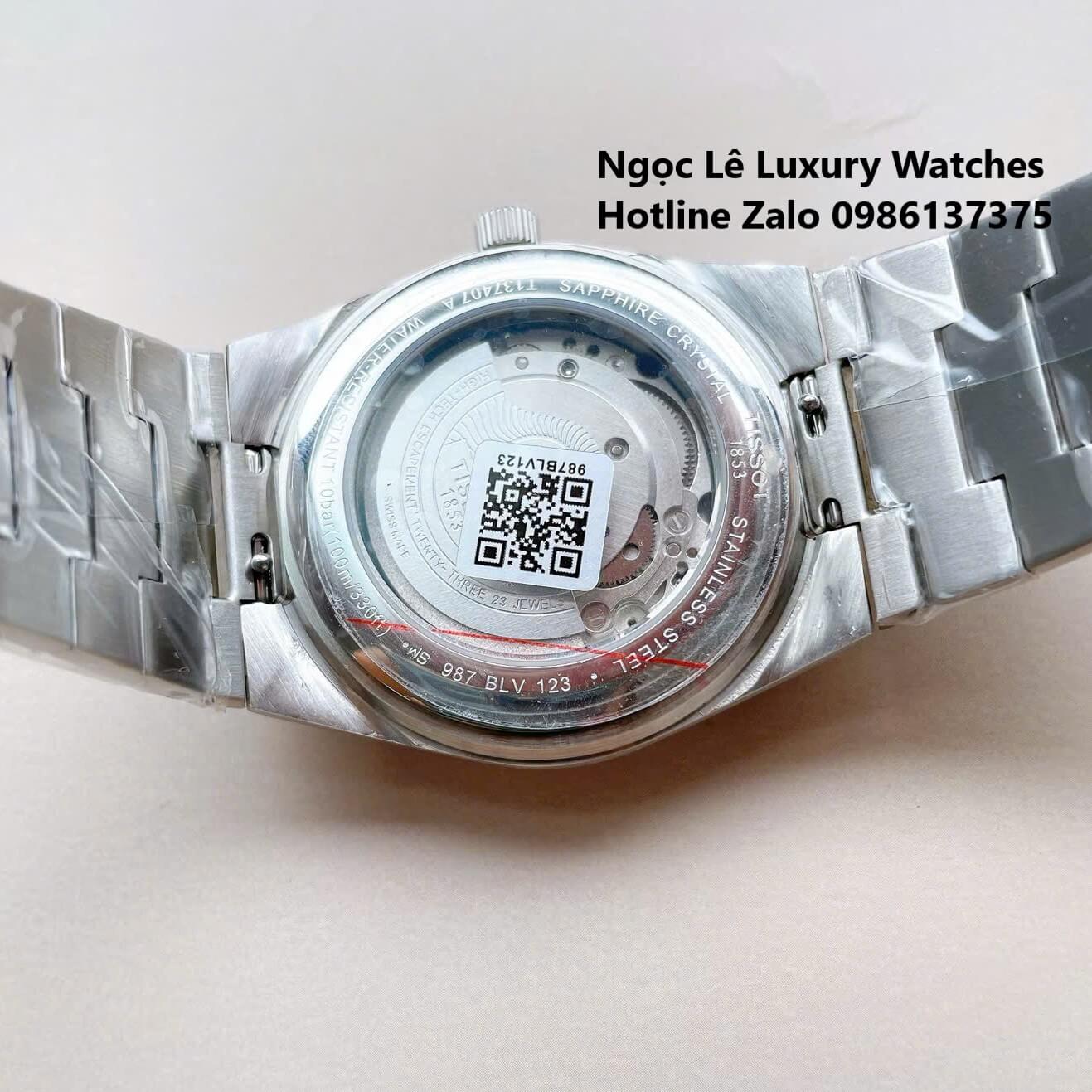 Đồng Hồ Tissot PRX Powermatic 80 Automatic - Dây Kim Loại Màu Bạc Mặt Xanh Nước Biển - Size 40mm