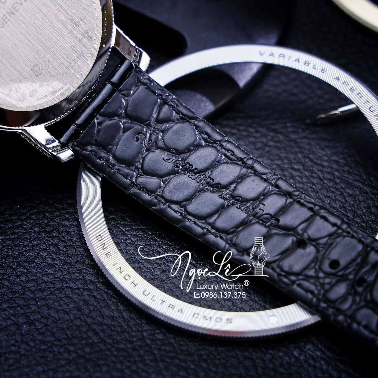 Đồng Hồ Nam Vacheron Constantin Siêu Cấp Dây Da Đen Đính Đá Vỏ Silver 40mm