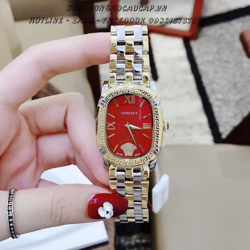 Đồng Hồ Versace Couture Nữ 30x37mm (Demi Mặt Đỏ)