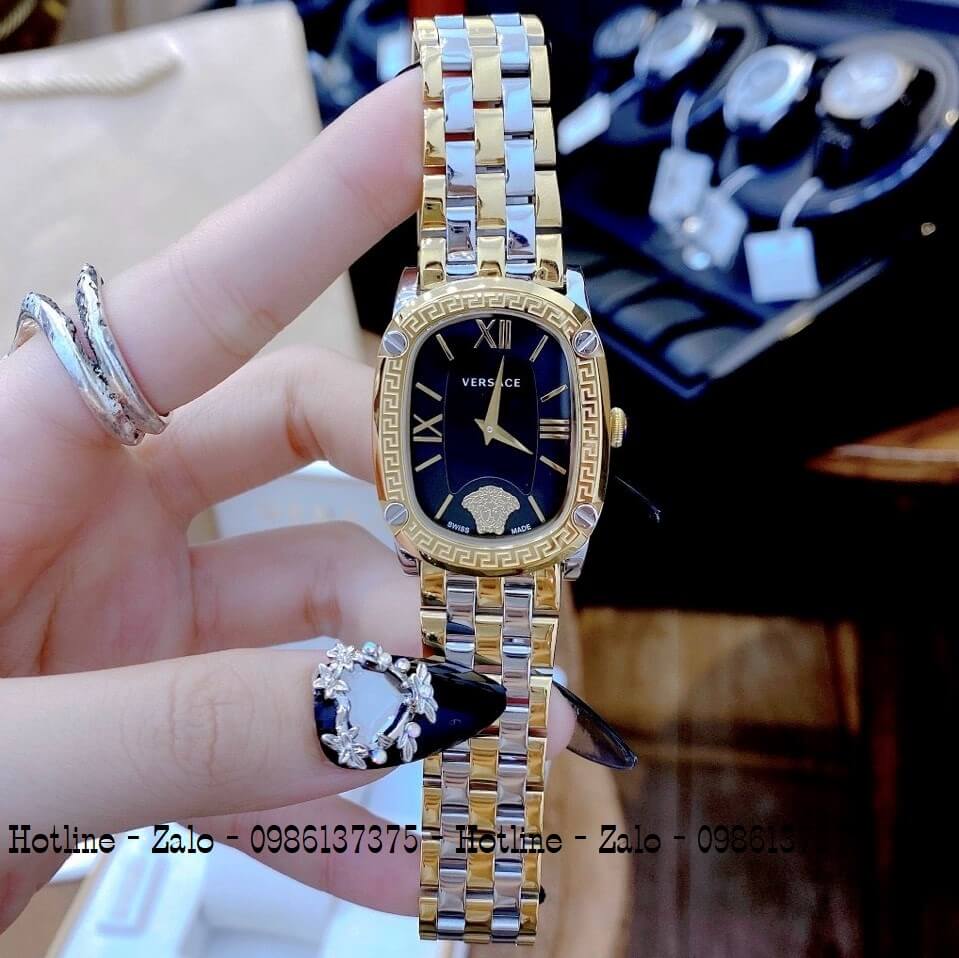 Đồng Hồ Nữ Versace Couture Demi Vàng Mặt Đen 30x37mm