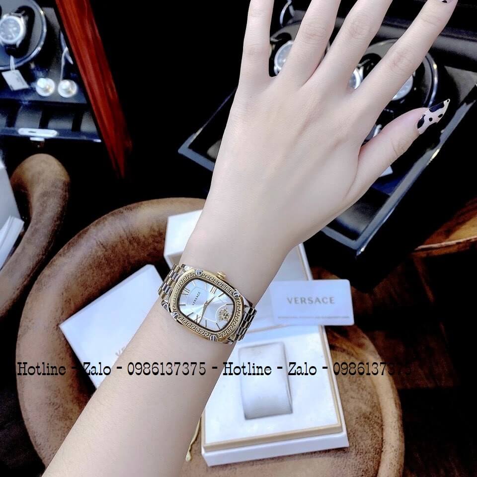 Đồng Hồ Nữ Versace Couture Demi Vàng Mặt Trắng 30x37mm