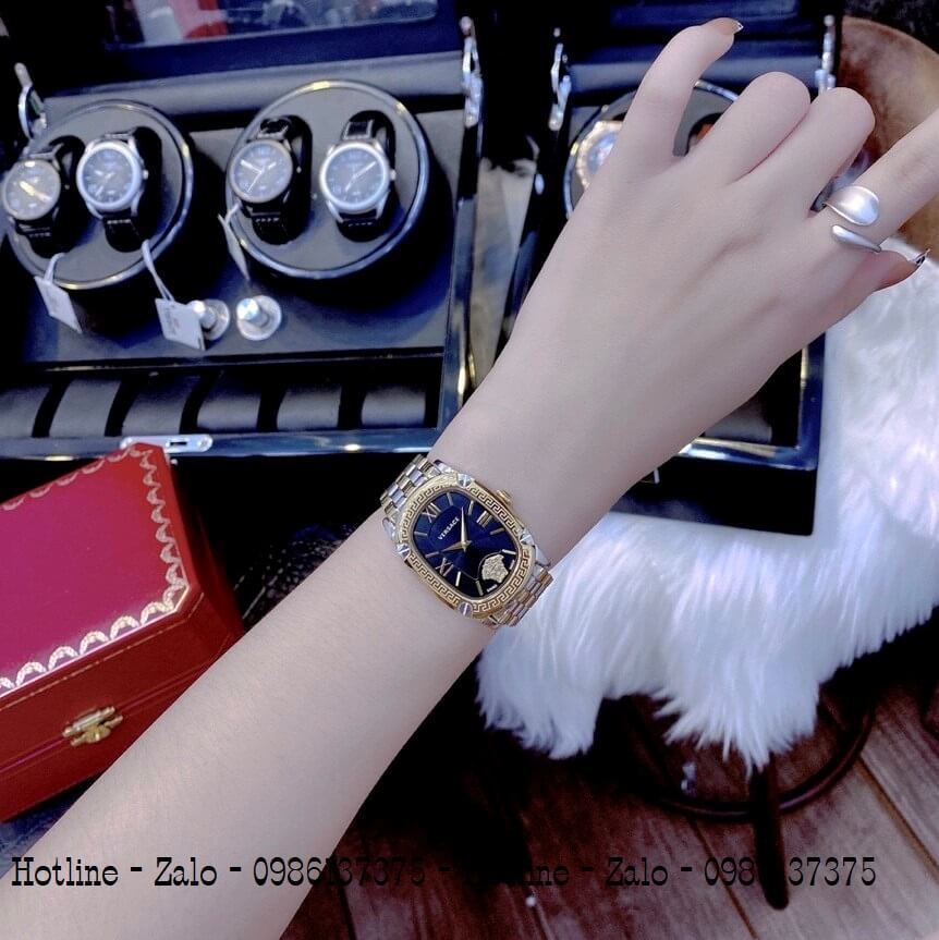 Đồng Hồ Nữ Versace Couture Demi Vàng Mặt Đen 30x37mm