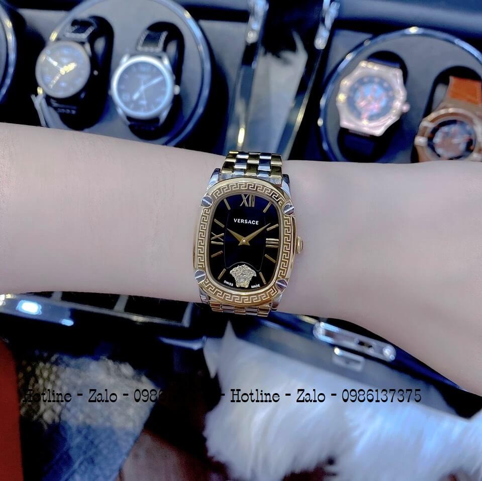 Đồng Hồ Nữ Versace Couture Demi Vàng Mặt Đen 30x37mm