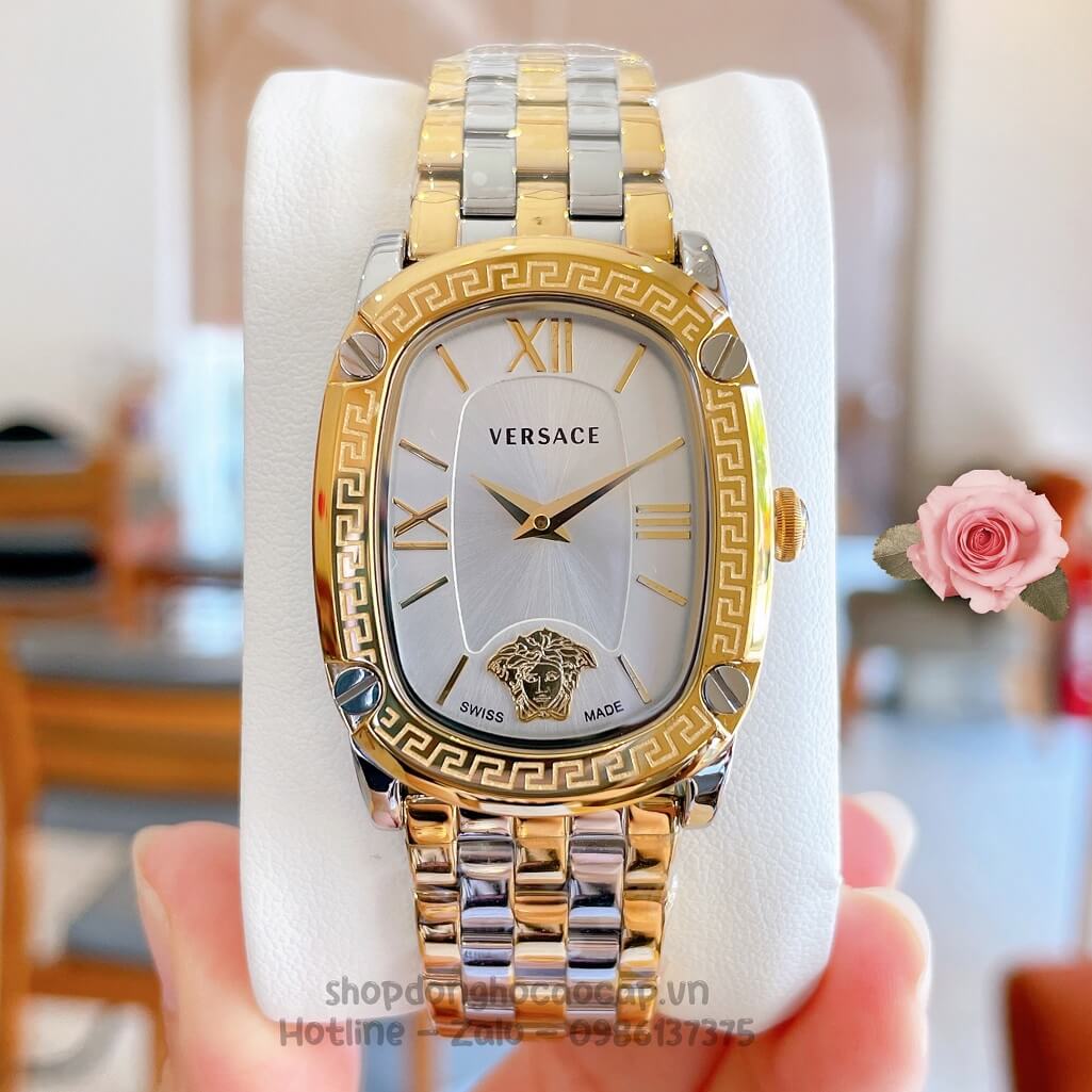 Đồng Hồ Nữ Versace Couture Dây Kim Loại Demi Mặt Trắng 30x37mm