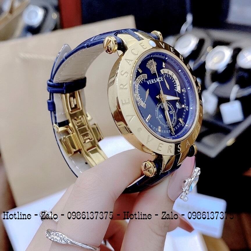 Đồng Hồ Cặp Versace Aion 44mm Versace Daphnis 35mm Xanh