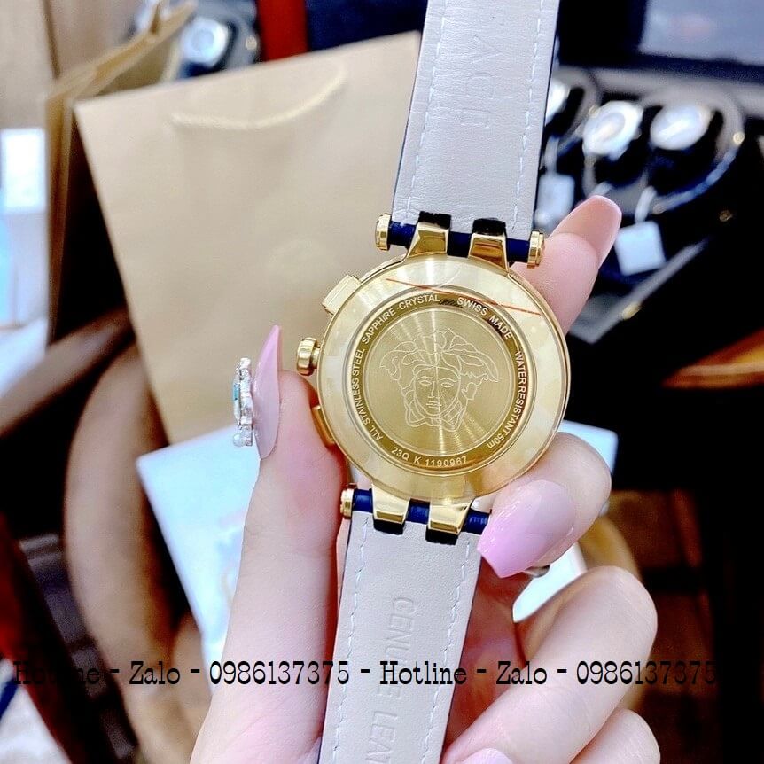 Đồng Hồ Cặp Versace Aion 44mm Versace Daphnis 35mm Xanh