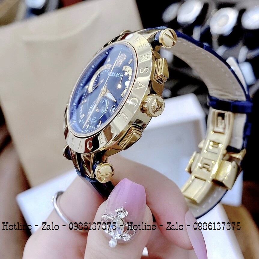 Đồng Hồ Cặp Versace Aion 44mm Versace Daphnis 35mm Xanh