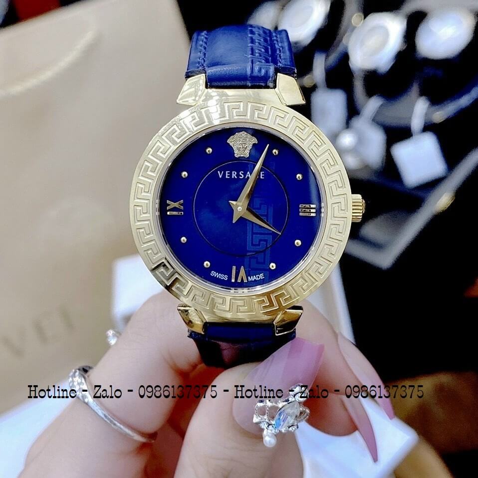 Đồng Hồ Cặp Versace Aion 44mm Versace Daphnis 35mm Xanh