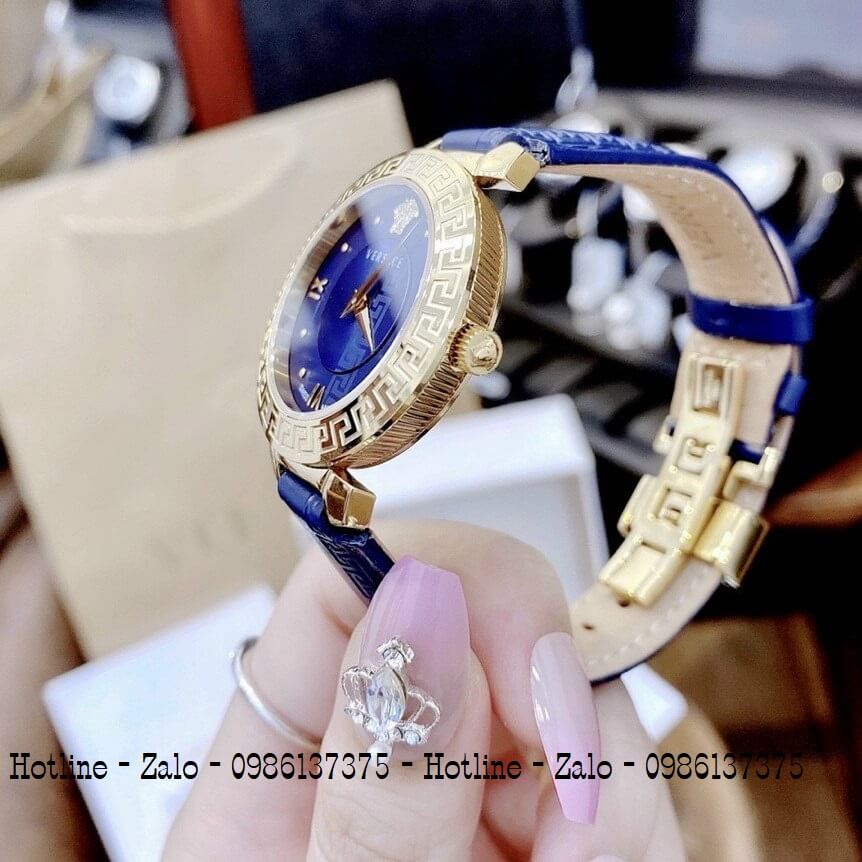 Đồng Hồ Cặp Versace Aion 44mm Versace Daphnis 35mm Xanh