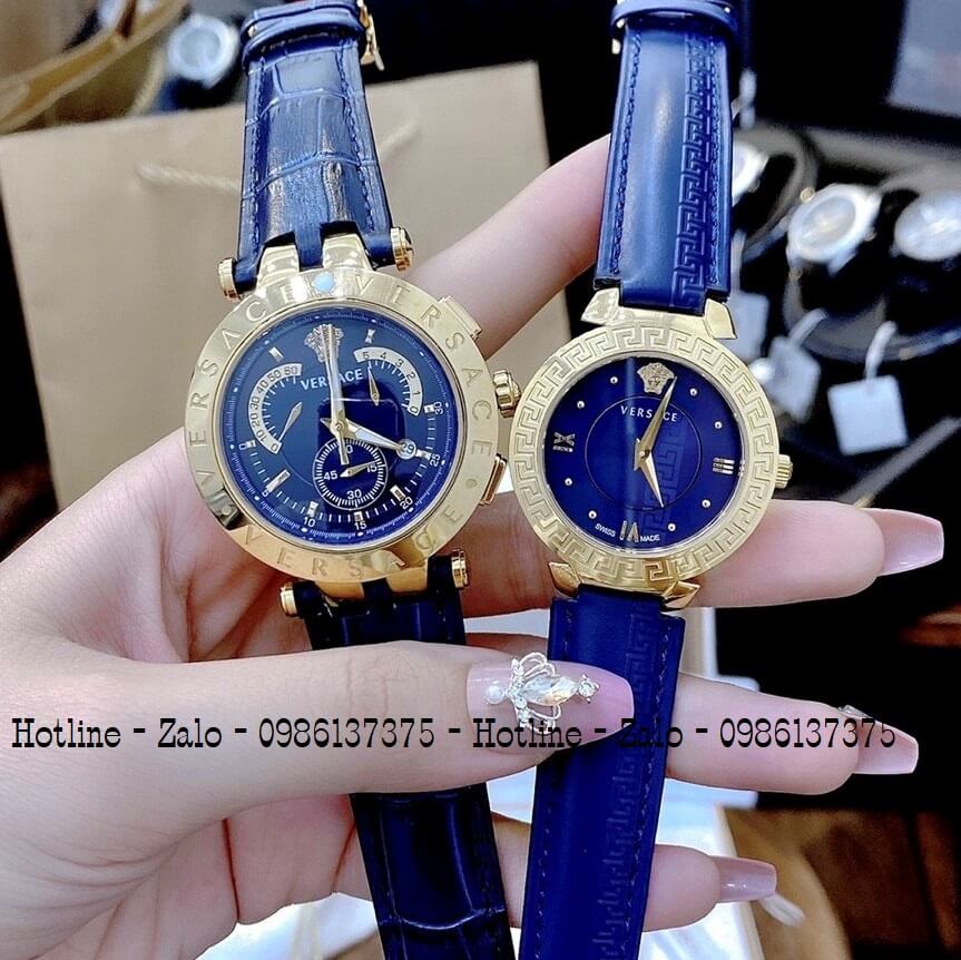 Đồng Hồ Cặp Versace Aion 44mm Versace Daphnis 35mm Xanh