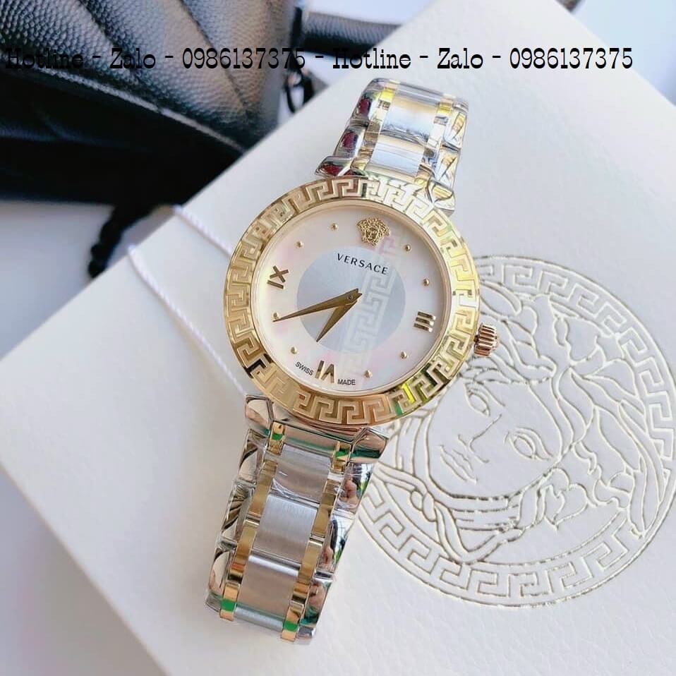 Đồng Hồ Versace Daphnis Demi Mặt Trắng Nữ 35mm