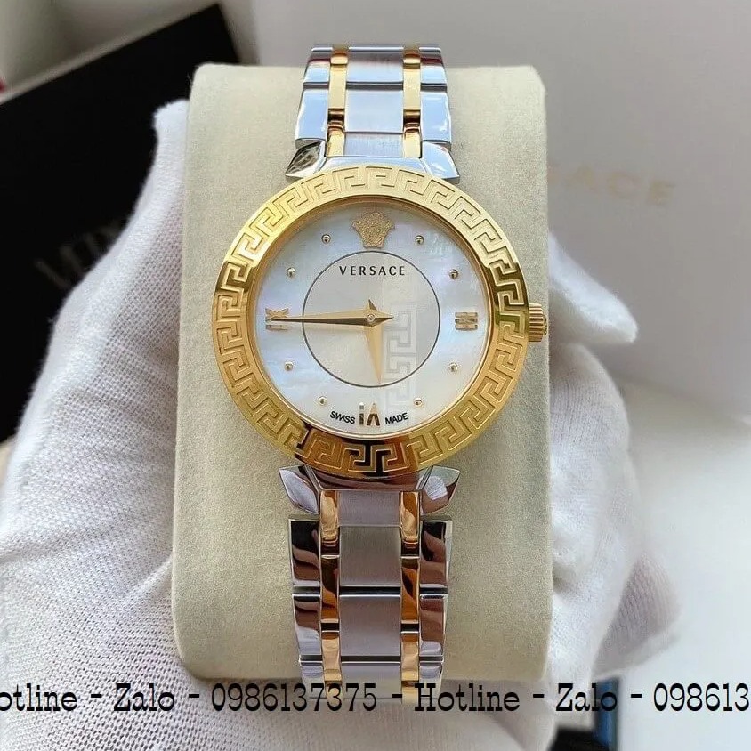Đồng Hồ Versace Daphnis Demi Mặt Trắng Nữ 35mm