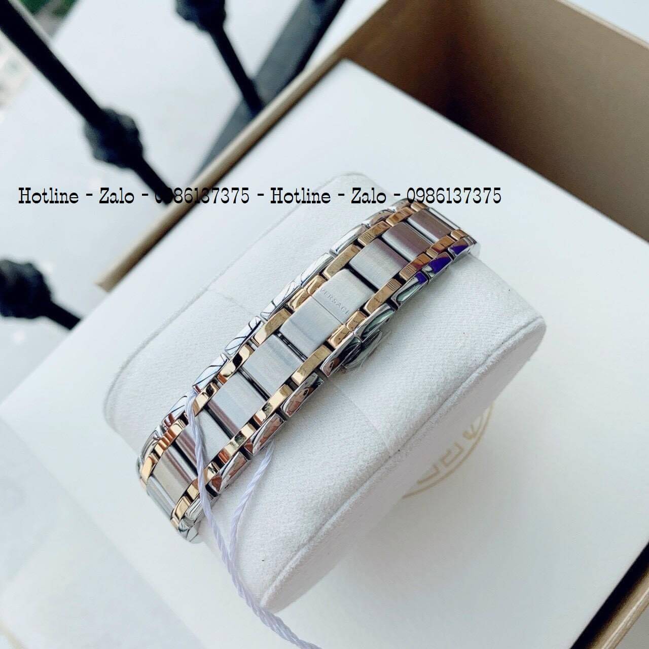 Đồng Hồ Versace Daphnis Demi Mặt Trắng Nữ 35mm Swiss