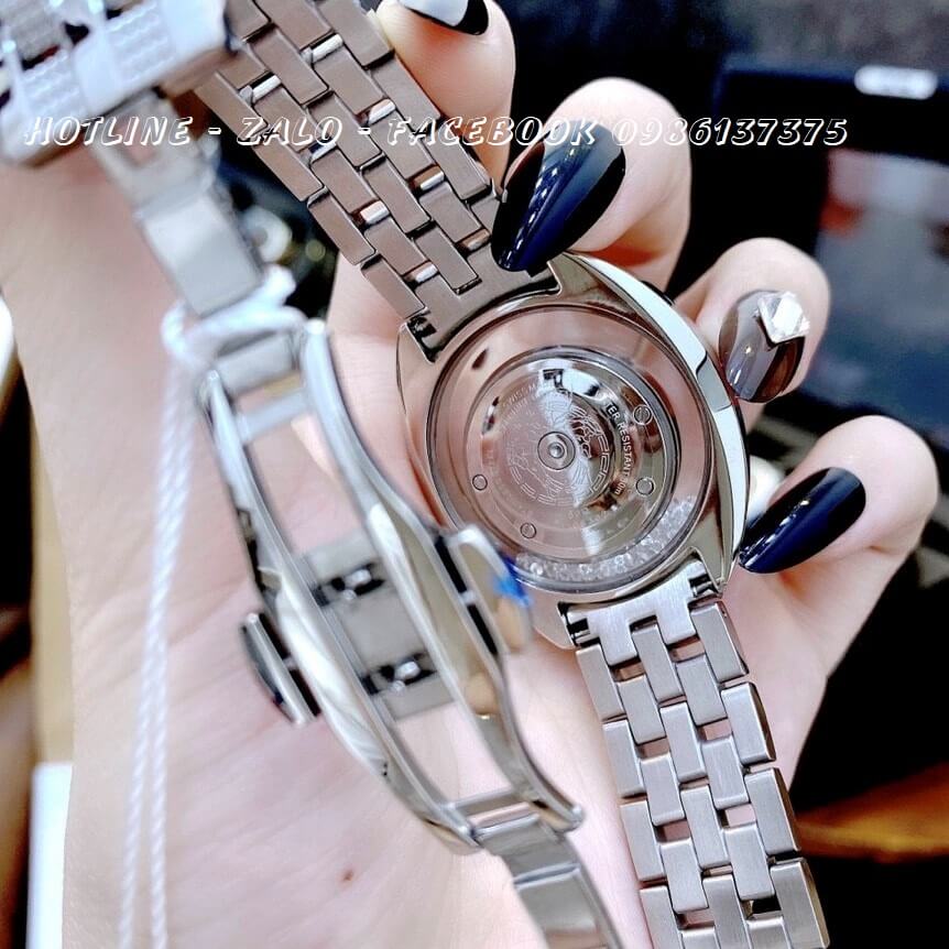 Đồng Hồ Nữ Versace Destiny Oval Dây Kim Loại Mặt Đá Chảy Bạc 37mm