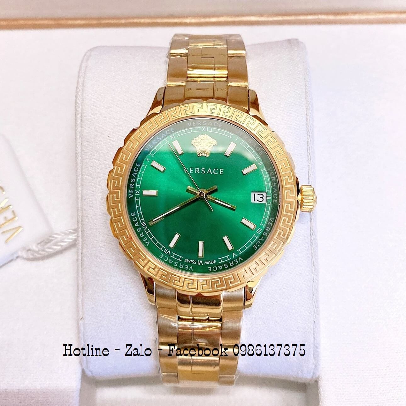 VERSACE VE3A00720 HELLENYIUM GREEN DIAL CHÍNH HÃNG