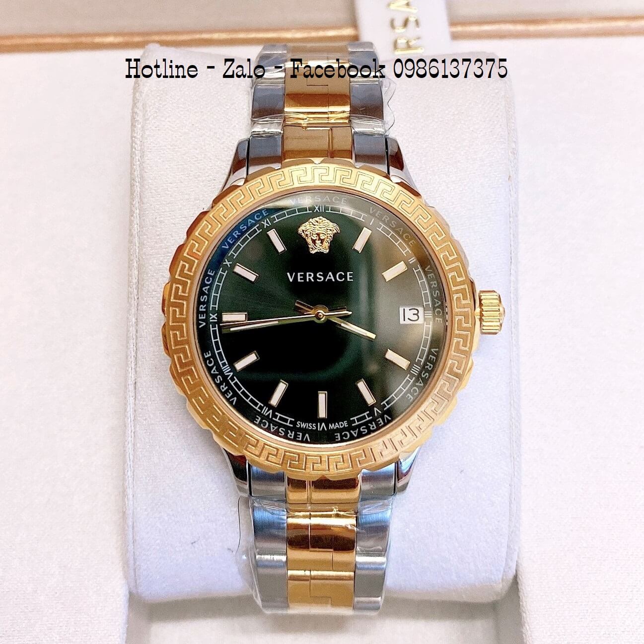 Đồng Hồ Versace Hellenyium Nữ Demi Vàng Mặt Đen 35mm – Shop Đồng Hồ Cao Cấp