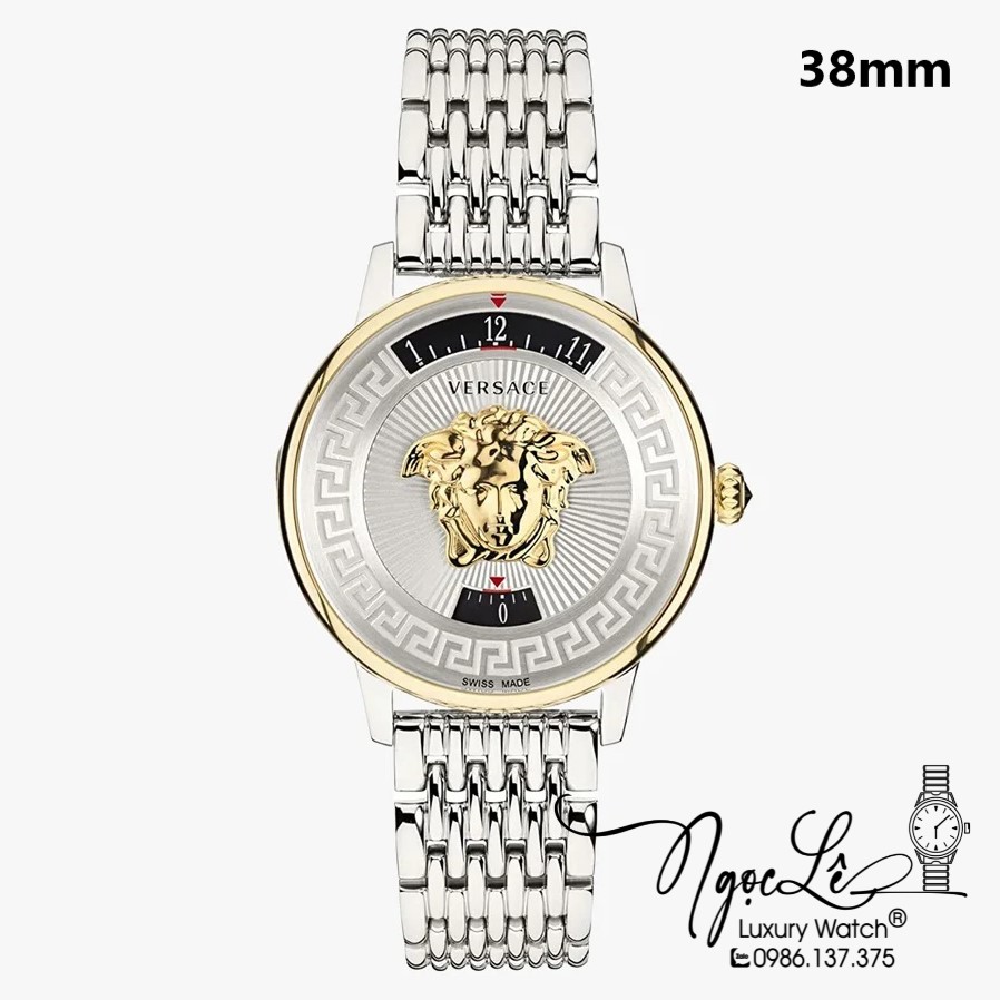 Đồng Hồ Nữ Versace Medusa Icon Dây Kim Loại Silver Size 38mm