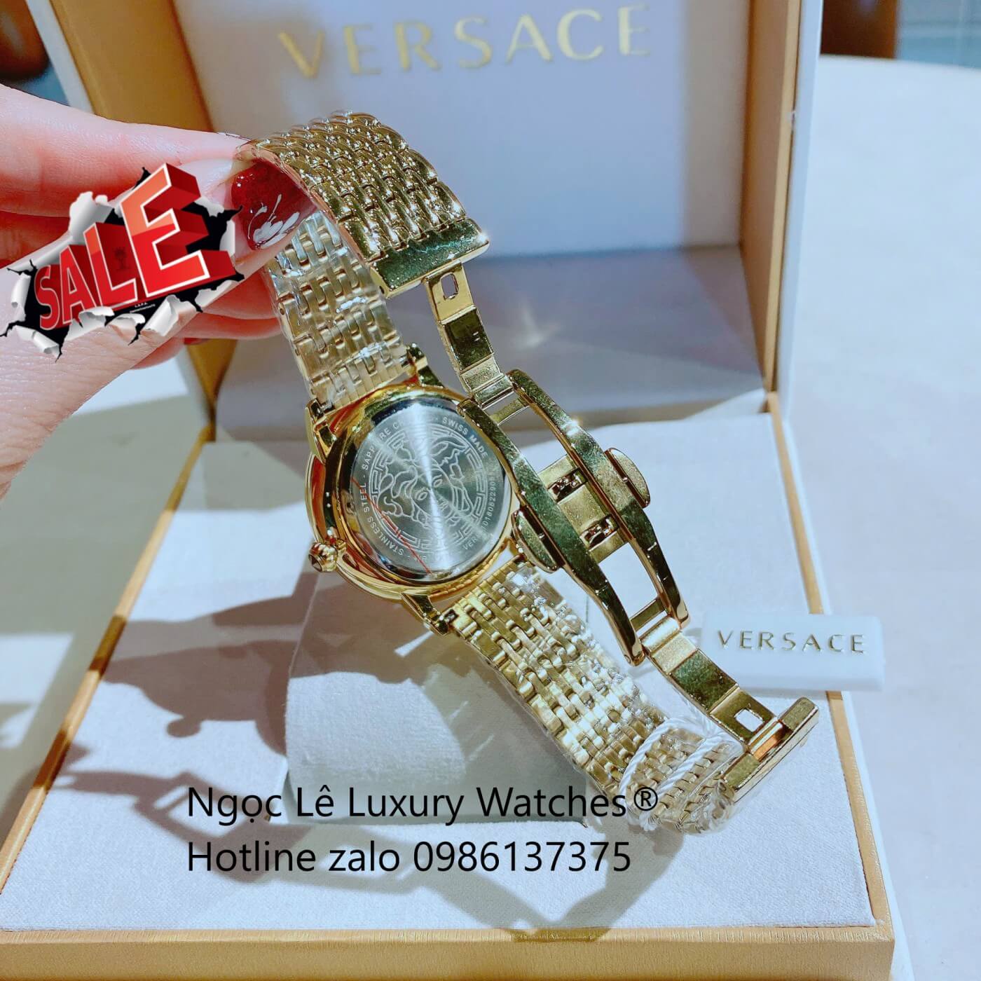 Đồng Hồ Nữ Versace Medusa Icon Dây Thép Màu Vàng Gold Size 38mm - Vàng Mặt Vàng