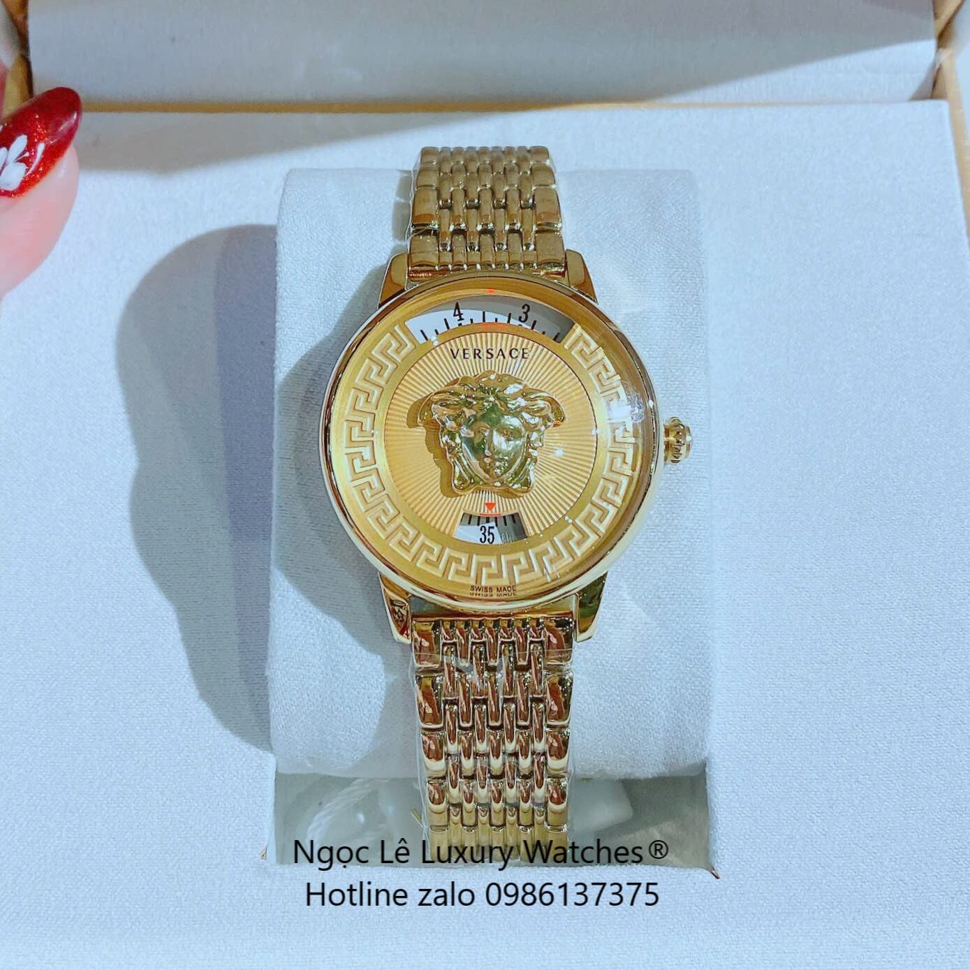 Đồng Hồ Nữ Versace Medusa Icon Dây Thép Màu Vàng Gold Size 38mm - Vàng Mặt Vàng