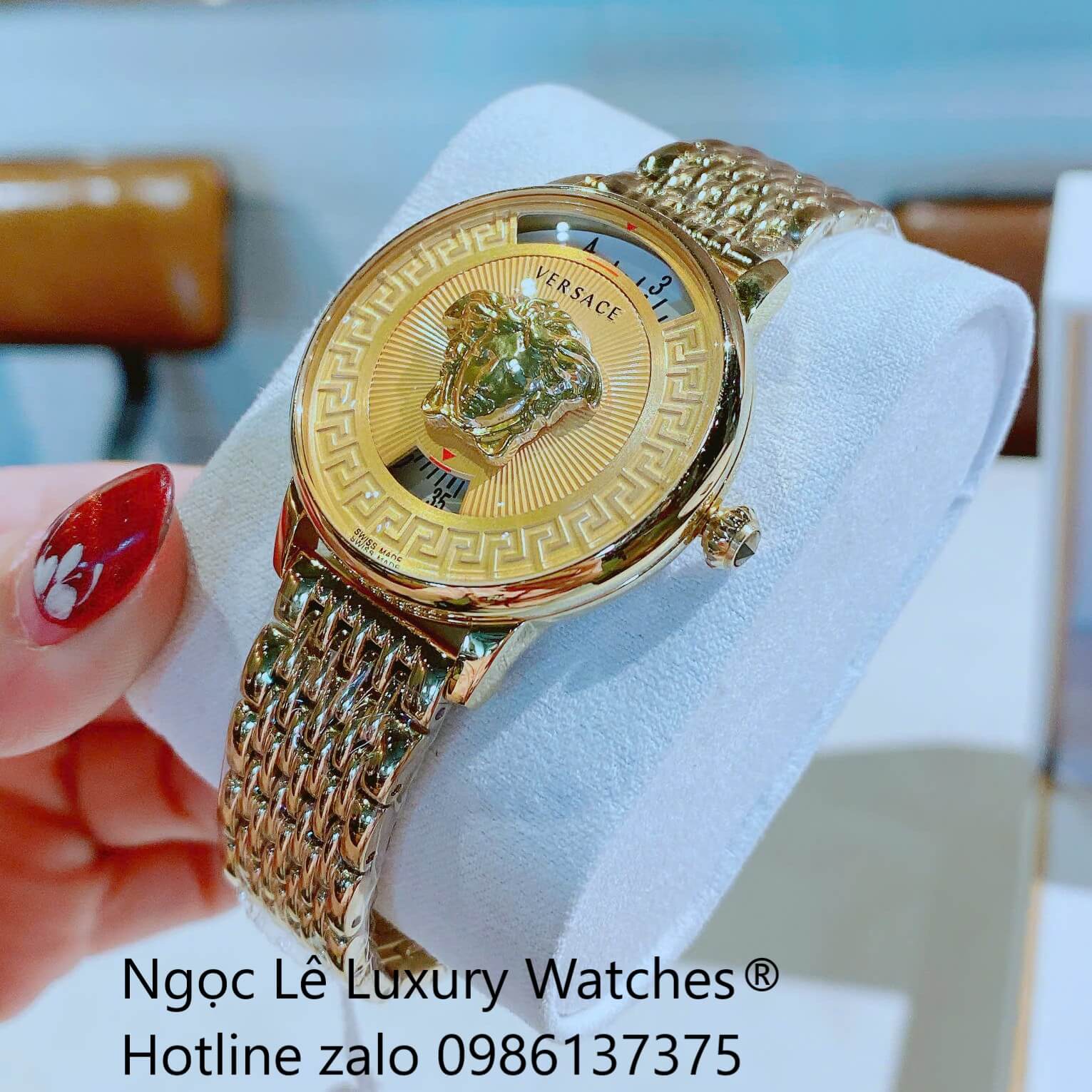 Đồng Hồ Nữ Versace Medusa Icon Dây Thép Màu Vàng Gold Size 38mm - Vàng Mặt Vàng