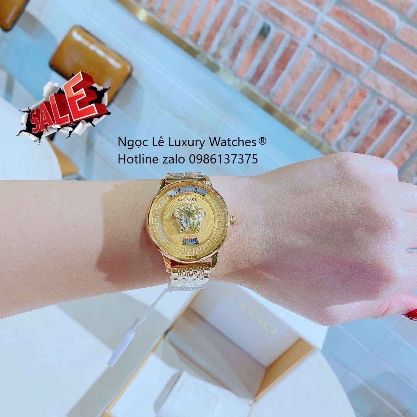 Đồng Hồ Nữ Versace Medusa Icon Dây Thép Màu Vàng Gold Size 38mm - Vàng Mặt Vàng