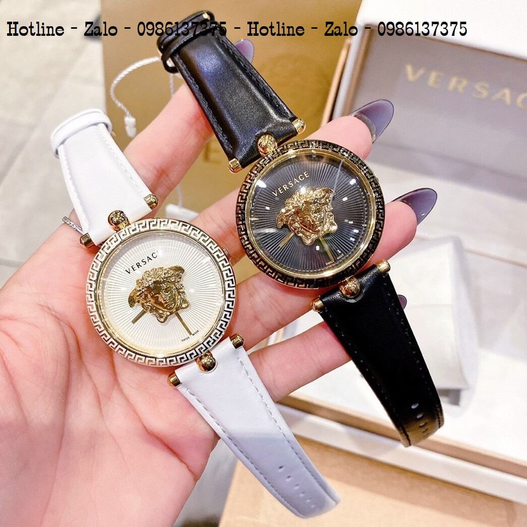 Đồng Hồ Nữ Versace Palazzo Empire Dây Da Trắng Vỏ Vàng