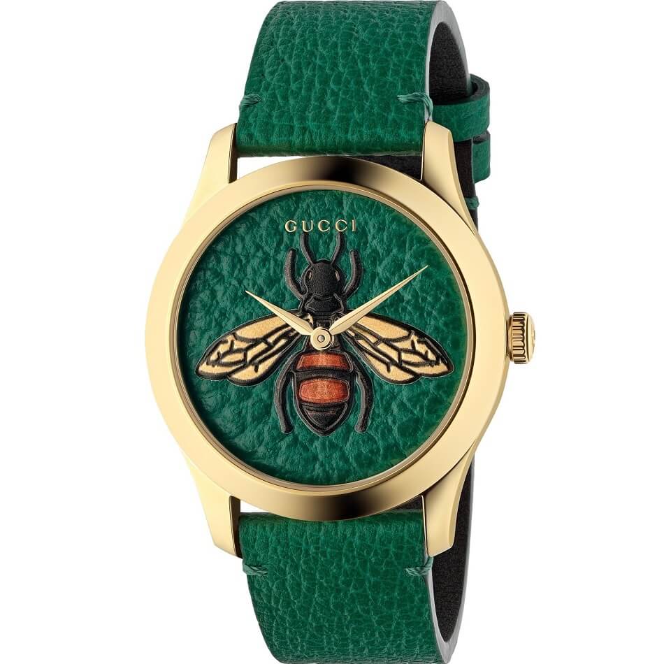 Đồng Hồ Gucci G-Timeless Emerald Green with Bee Motif Dial YA1264065