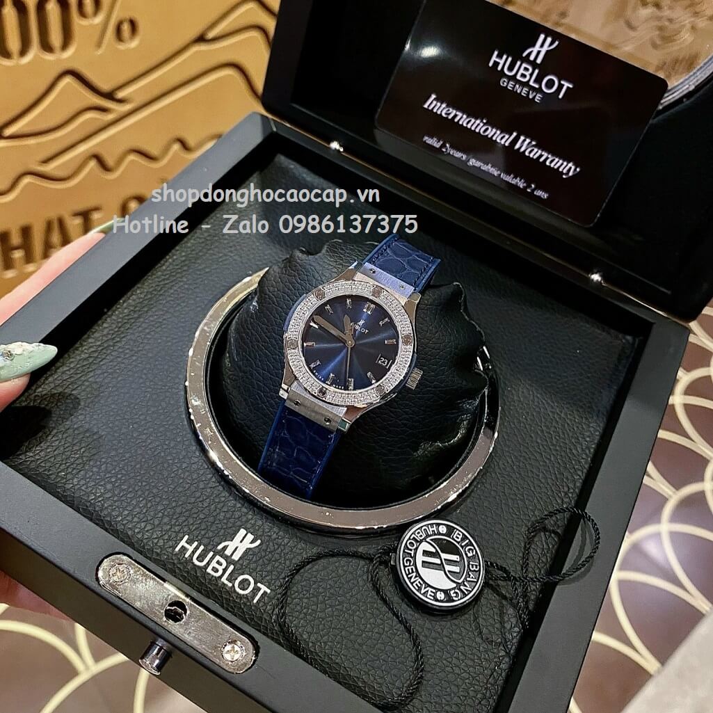 Đồng Hồ Hublot Classic Fusion 31mm Nữ Like Auth Xanh Dương