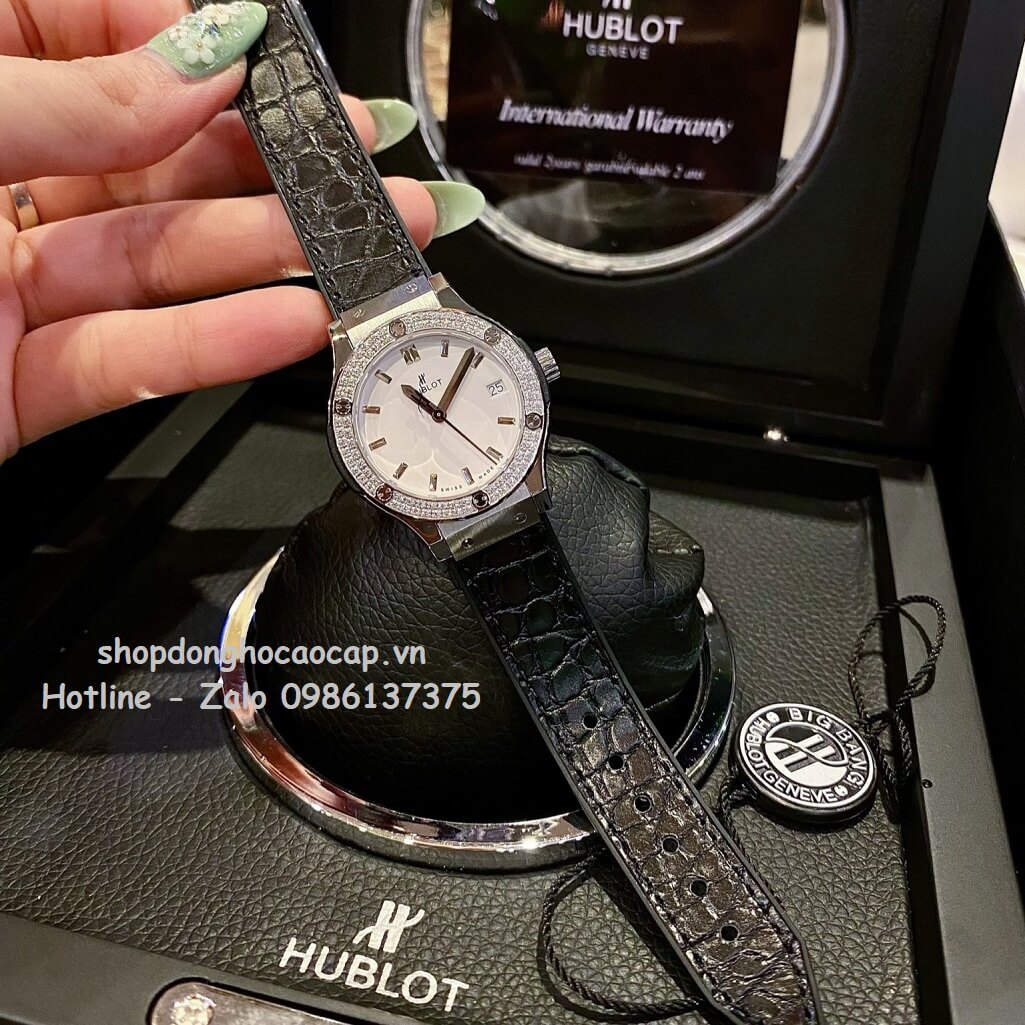 Đồng Hồ Hublot Classic Fusion 31mm Nữ Like Auth Mặt Trắng