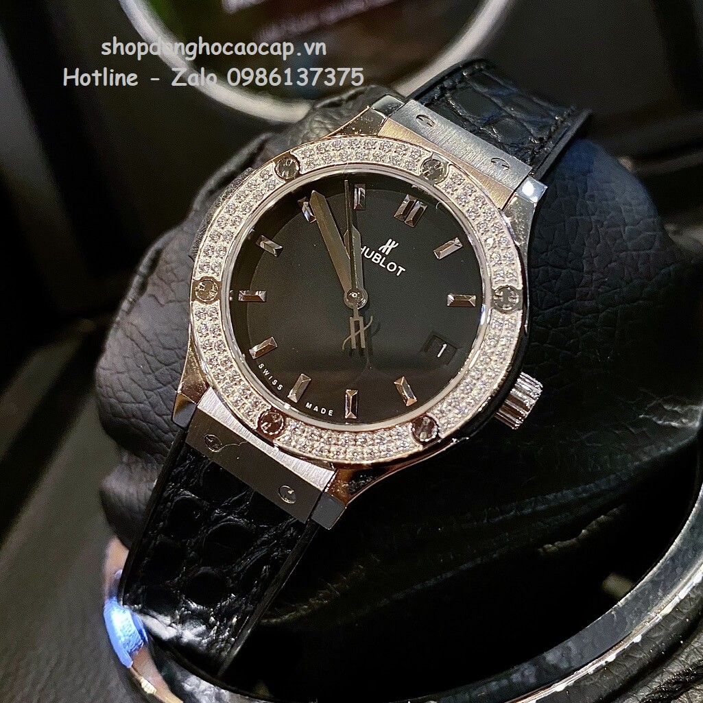 Đồng Hồ Hublot Classic Fusion 31mm Đen Mặt Đen Nữ