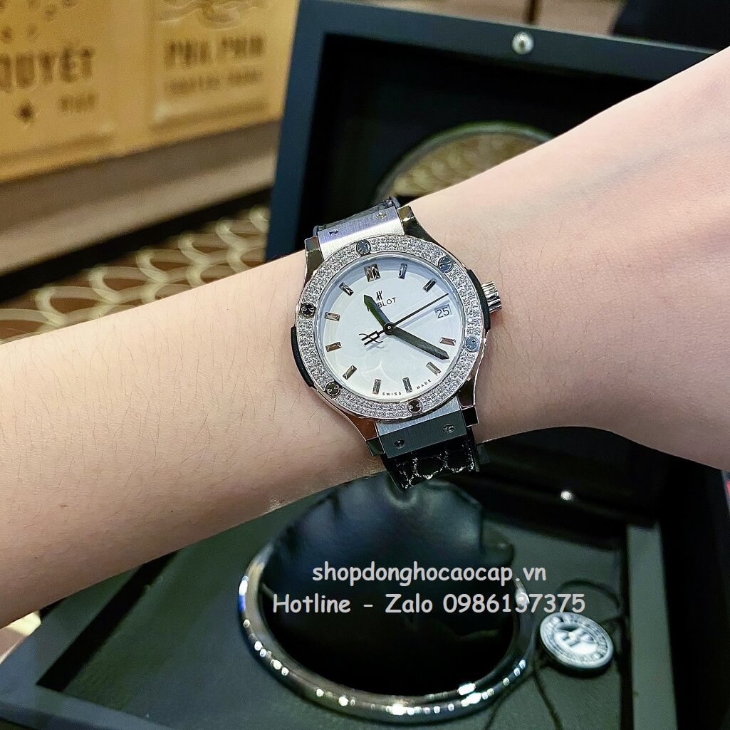 Đồng Hồ Hublot Classic Fusion 31mm Nữ Like Auth Mặt Trắng