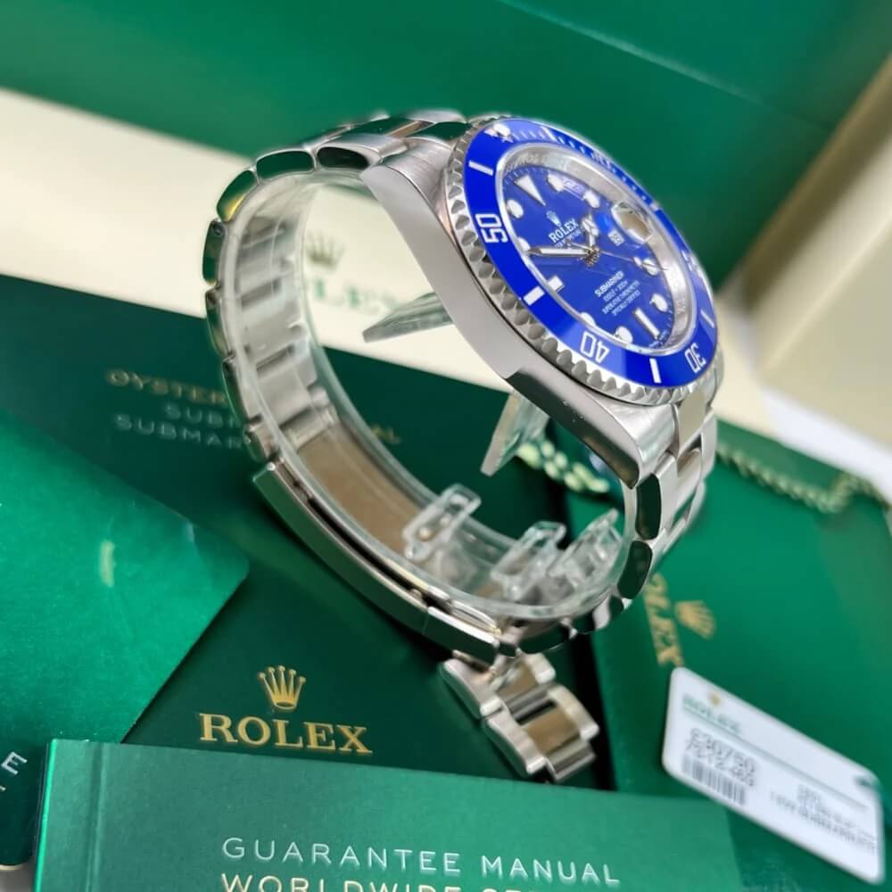 Đồng Hồ Nam Rolex Oyster Perpetual Submariner Date Automatic 40mm - Bạc Mặt Xanh Dương