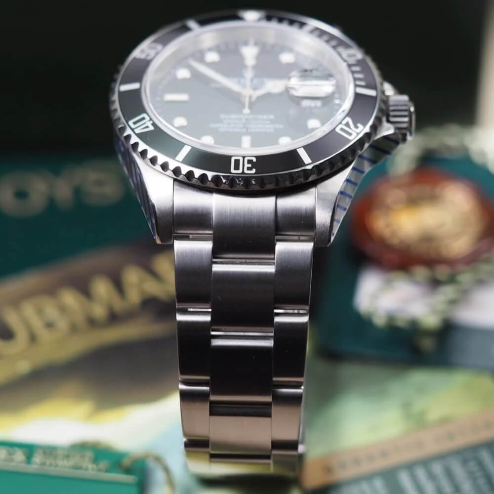 Đồng Hồ Nam Rolex Oyster Perpetual Submariner Date Automatic 40mm - Bạc Mặt Đen