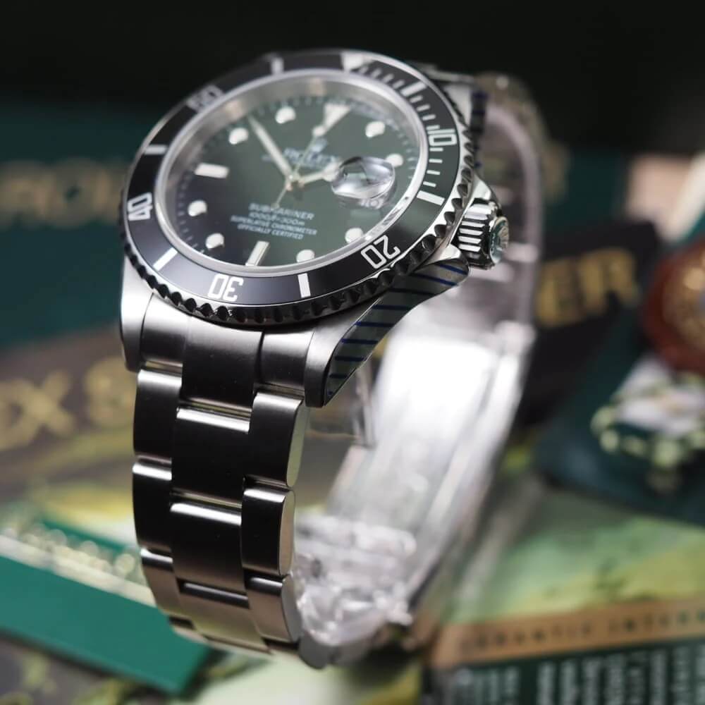 Đồng Hồ Nam Rolex Oyster Perpetual Submariner Date Automatic 40mm - Bạc Mặt Đen