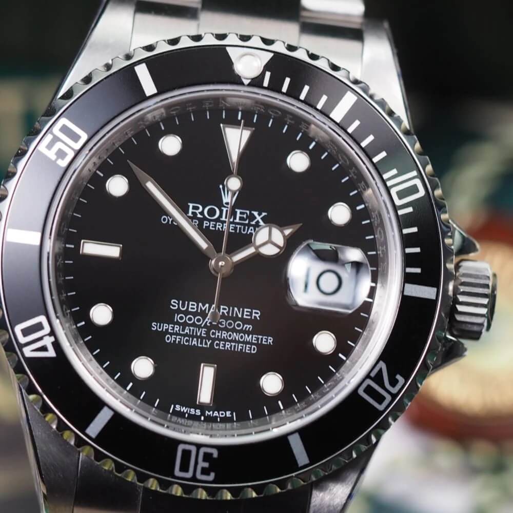 Đồng Hồ Nam Rolex Oyster Perpetual Submariner Date Automatic 40mm - Bạc Mặt Đen