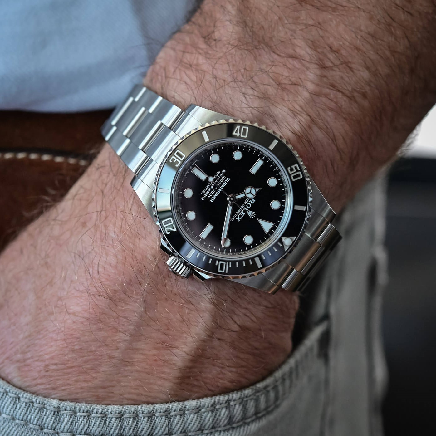 Đồng Hồ Nam Rolex Oyster Perpetual Submariner Date Automatic 40mm - Bạc Mặt Đen