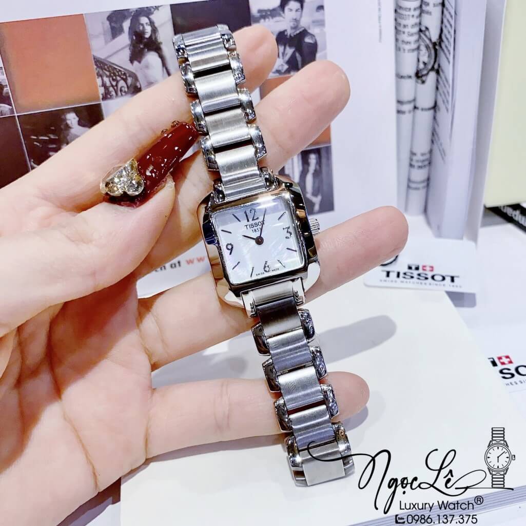 Đồng Hồ Tissot Nữ Dây Bạc Mặt Xà Cừ 22mm