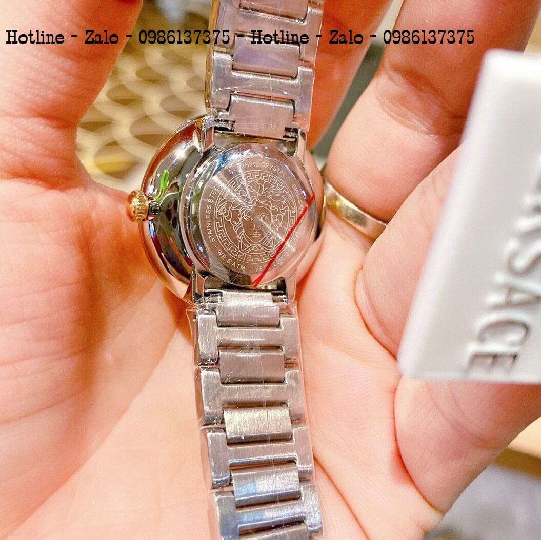 Đồng Hồ Nữ Versace Virtus Mini Duo Demi Mặt Xanh Lá 28mm