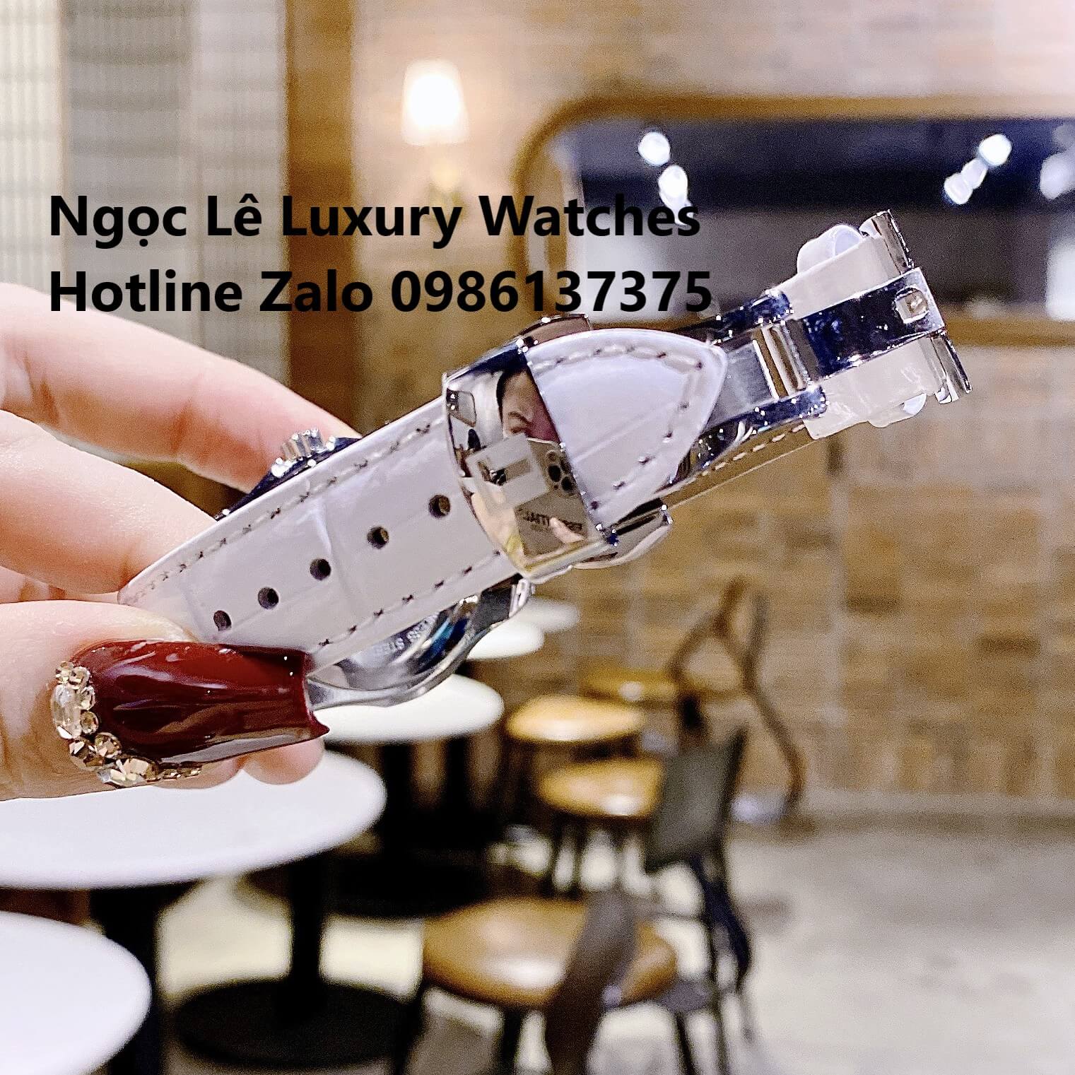 Đồng Hồ Tissot Nữ Dây Da Trắng Size 32mm - Tissot Couturier Quartz
