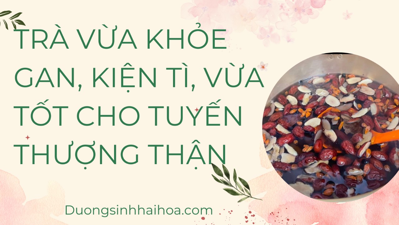 TRÀ VỪA KHOẺ GAN, VỪA KIỆN TÌ, VỪA TỐT CHO TUYẾN THƯỢNG THẬN