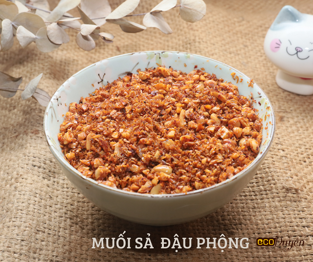 LÀM MUỐI SẢ - ĐẬU PHỘNG – MÓN NGON ĂN CÙNG CƠM, XÔI VÀ ĐỂ DÙNG ĐƯỢC NHIỀU NGÀY