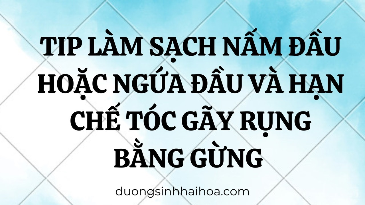 TIP LÀM SẠCH NẤM ĐẦU HOẶC NGỨA ĐẦU VÀ HẠN CHẾ TÓC GÃY RỤNG BẰNG GỪNG