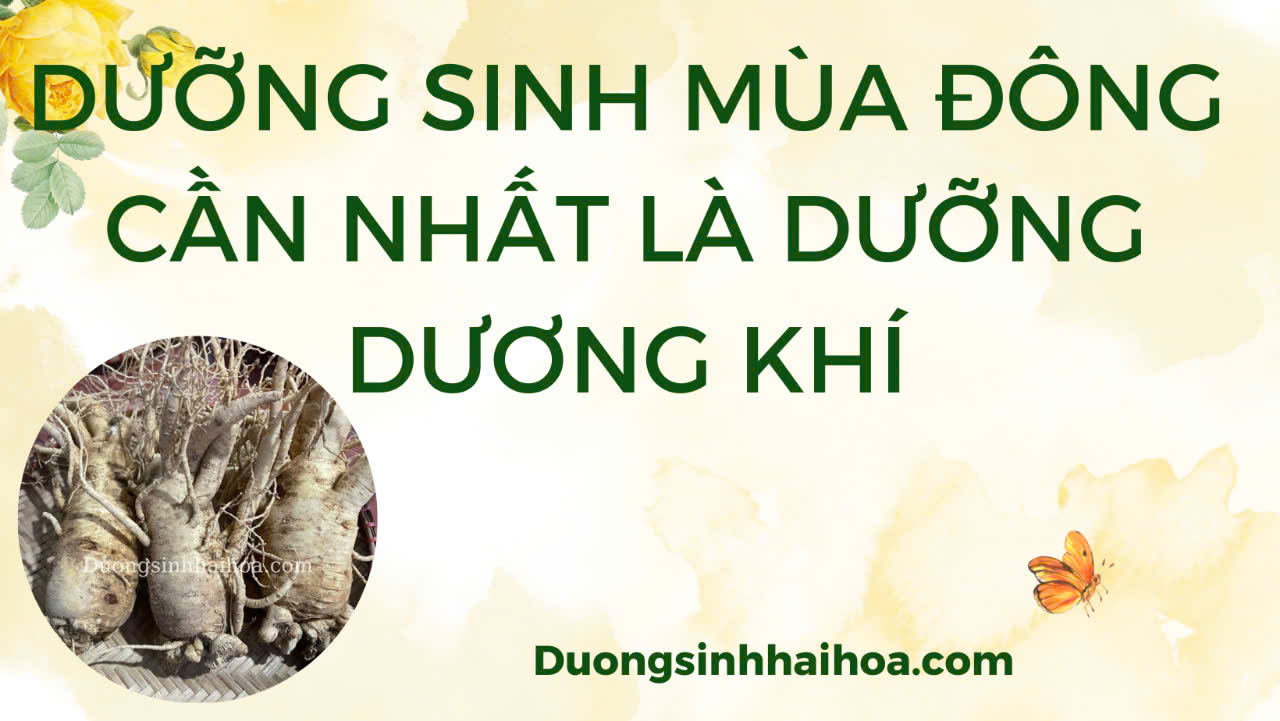 DƯỠNG SINH MÙA ĐÔNG CẦN NHẤT LÀ DƯỠNG DƯƠNG KHÍ