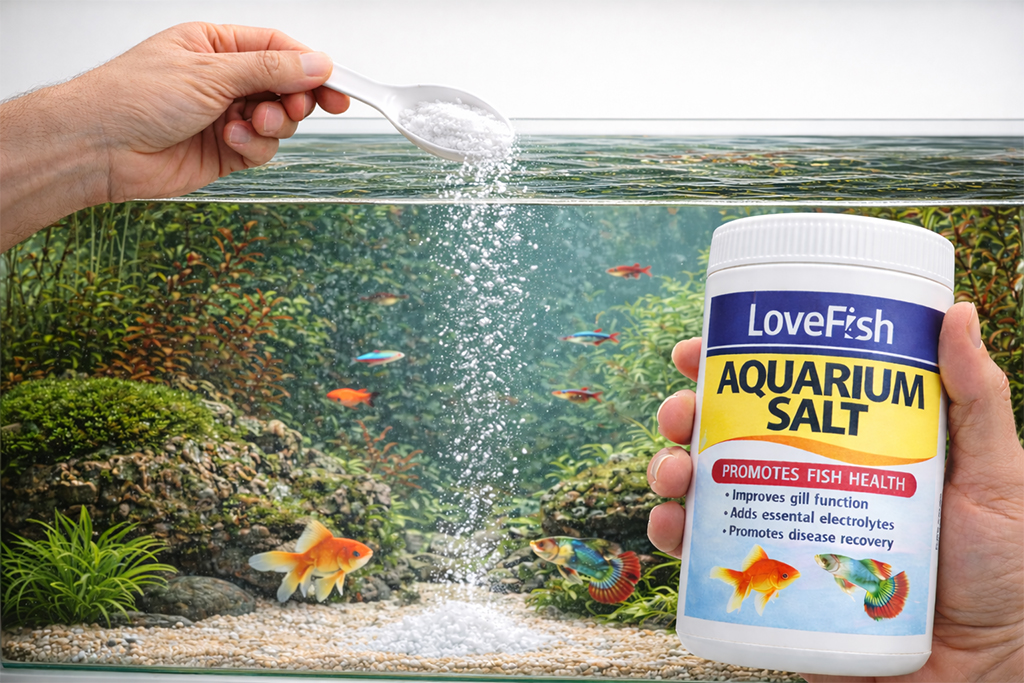 LOVEFISH - Aquarium Salt | Muối khoáng tinh khiết cho cá cảnh nước ngọt
